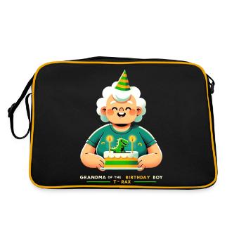 Joyful Birthday Grandma - Retro Bag - black/gold - Back