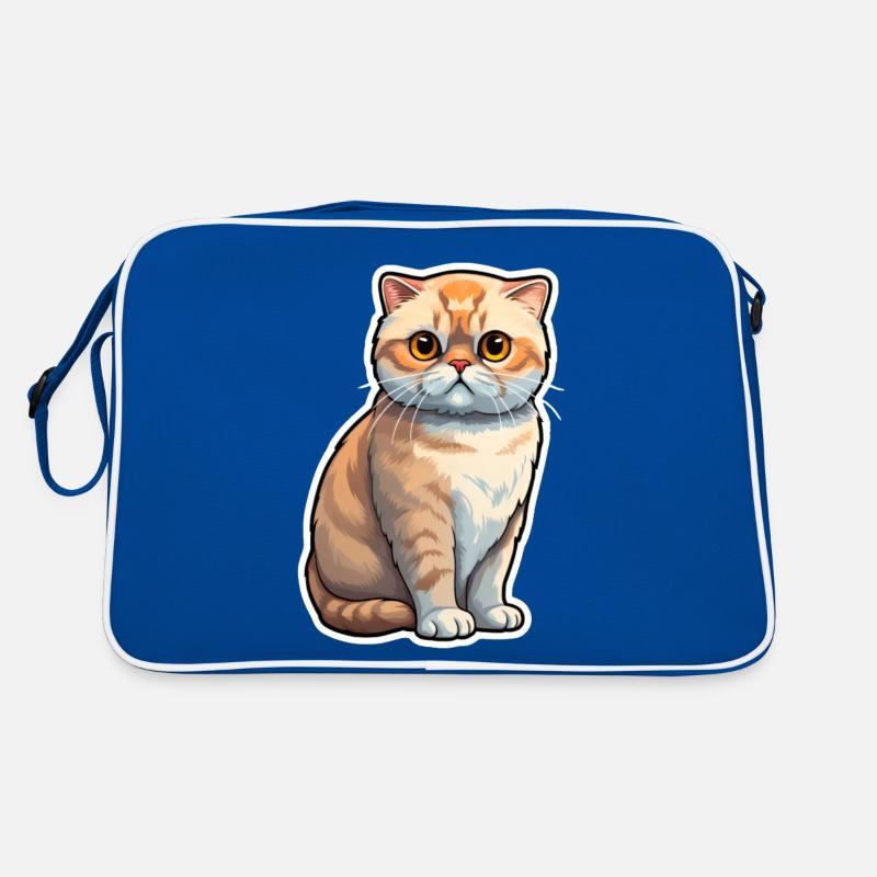Scottish Fold Katze Retro Tasche