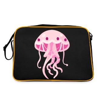 Méduse rose - Sac Retro - noir/or - Dos