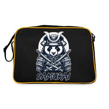 Warrior Panda: Embrace the Spirit of the Samurai - Retro Bag - black/gold - Back
