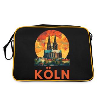Cologne « Cathédrale de Cologne » - Sac Retro - noir/or - Dos