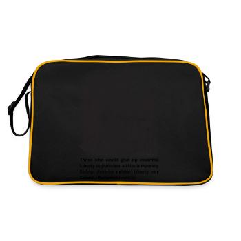 Franklin's Future: Free Money for a Free People - Retro Bag - black/gold - Back