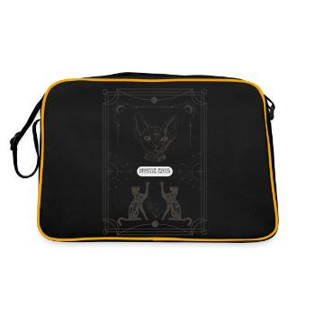 MYSTIC CATS TAROT - Retro Bag - black/gold - Back