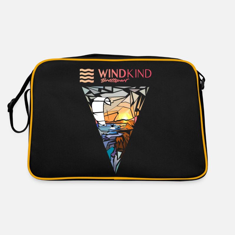 Kitesurfers - Retro Bag - black/gold