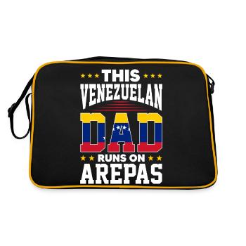 ce papa vénézuélien court sur arepas Design - Sac Retro - noir/or - Dos