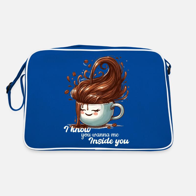 Kaffee Tasse witzig Geschenk Retro Tasche