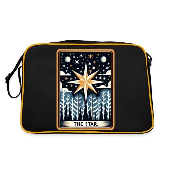 Der Stern - Retro Tasche - Schwarz/Gold - Hinten