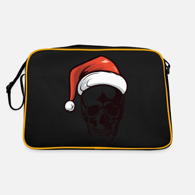 Crâne Père Noël Sac Retro