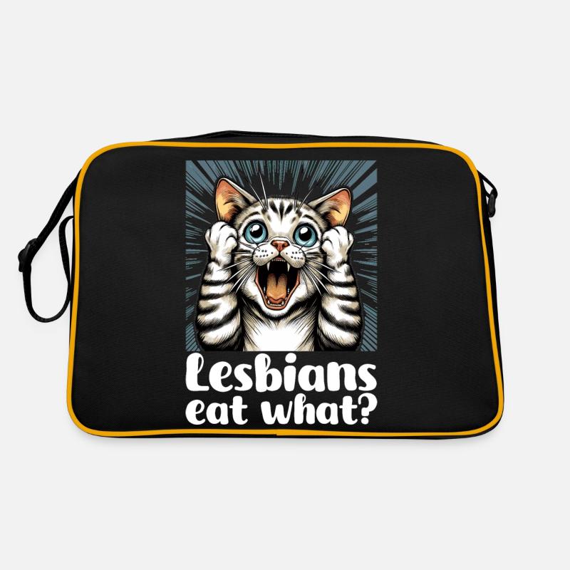 Lesbians eat what? Cat Cat Gift Retro Bag