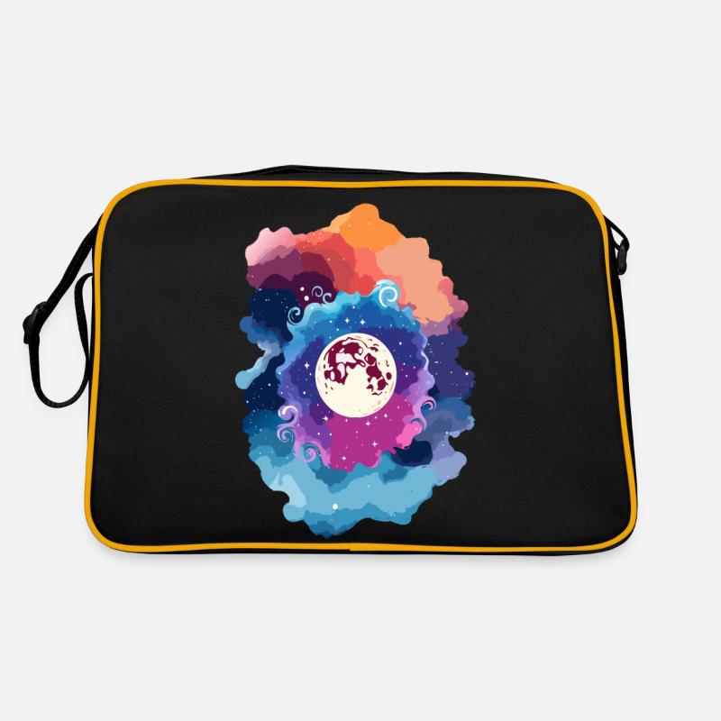 Full Moon Abstract Sky Retro Bag