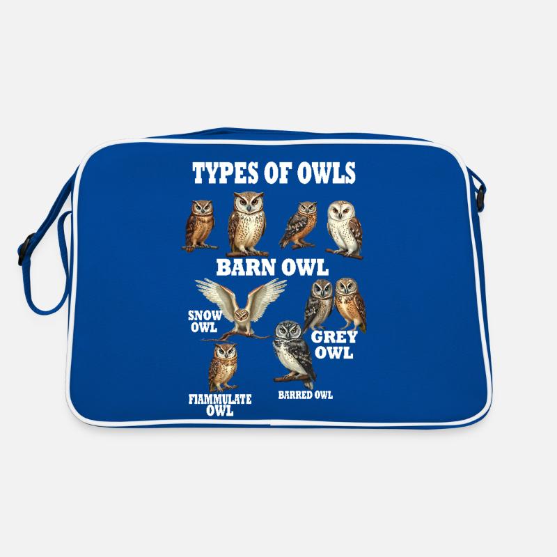 Arten von Eulen Bildungssammlung Niedliche Eule 2025 Retro Tasche