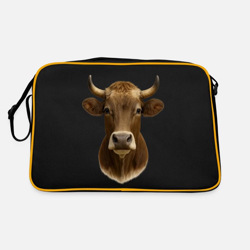 Die schonste Kuh Retro Tasche
