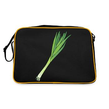 Leek - Retro Bag - black/gold - Back
