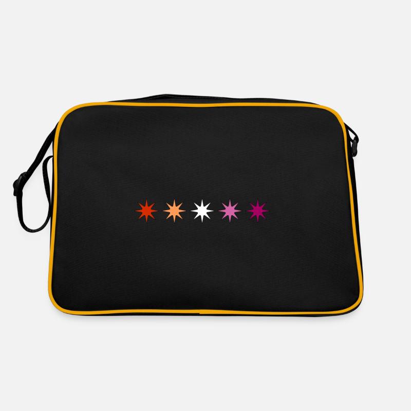 Subtle Lesbian Pride stars Retro Bag