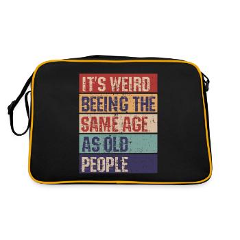C’est bizarre d’avoir le même âge que les vieux - Sac Retro - noir/or - Dos