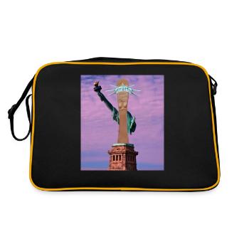 Liberty Patrick - Retro Tasche - Schwarz/Gold - Hinten