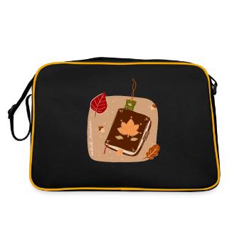 Livres d’automne - Sac Retro - noir/or - Dos