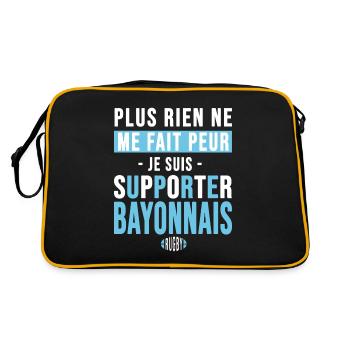 Rugby Bayonne cadeau supporter bayonnais - Sac Retro - noir/or - Dos