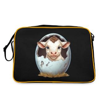 Éclosions d’agneau sucré : le début d’une nouvelle vie - Sac Retro - noir/or - Dos