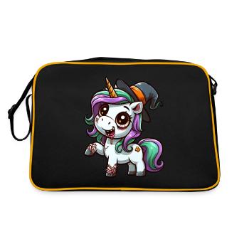 Halloween Licorne Zombie Sorcière Chapeau de Sorcière - Sac Retro - noir/or - Dos