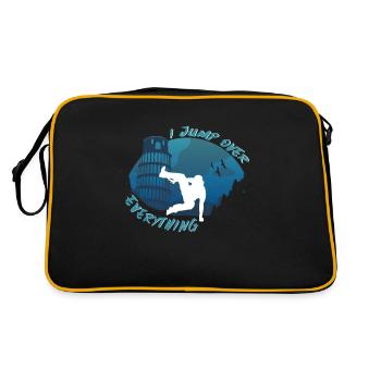 Je sauter Sur Tout Parkour Sports de roue libre - Sac Retro - noir/or - Dos
