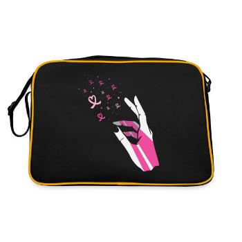 Breast Cancer Breast Cancer Month Breast Cancer Loop - Retro Bag - black/gold - Back
