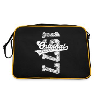 49TH BIRTHDAY ORIGINAL 1977 - Retro Bag - black/gold - Back