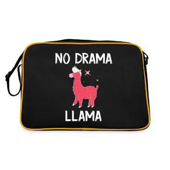 Lama Llama Alpagas - Sac Retro - noir/or - Dos