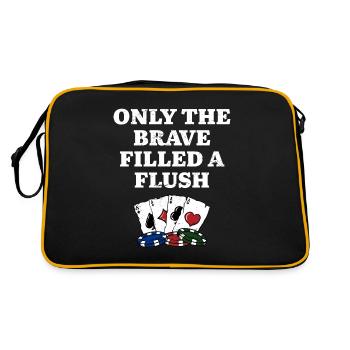 Only the Brave Filled a Flush Casino Poker - Retro Bag - black/gold - Back