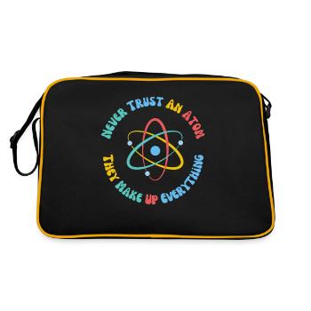 Never Trust An Atom They Make Everything Up - Retro Bag - black/gold - Back
