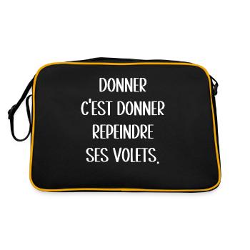 donner c'est donner - Sac Retro - noir/or - Dos