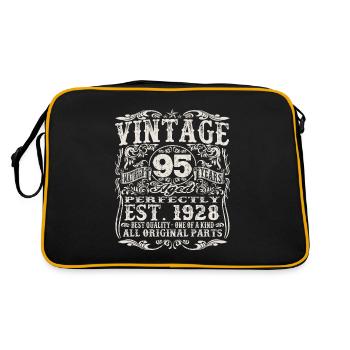 né en 1928 - 95 ans - Sac Retro - noir/or - Dos