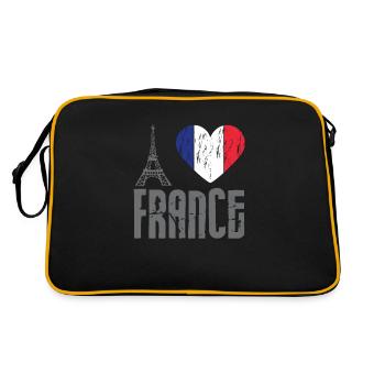 I love France I love France Paris Eiffeltum - Retro Bag - black/gold - Back