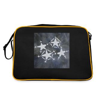 4 STERNE INVESTIERT - Retro Tasche - Schwarz/Gold - Hinten