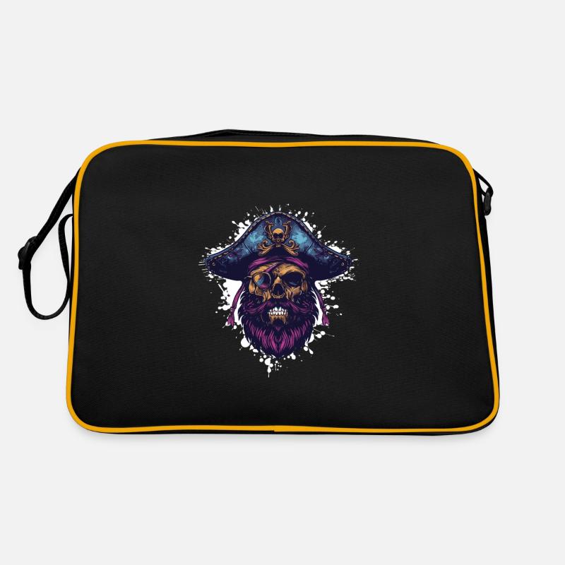 Capitaine Crâne de pirate Sac Retro