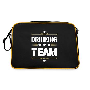 Drinking Team - Retro Bag - black/gold - Back