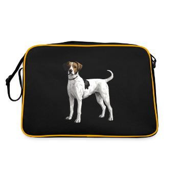 Jack Russel Terrier Chien - Sac Retro - noir/or - Dos