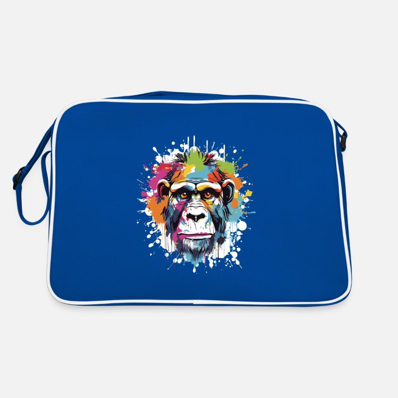Affe Tier Pop Art Kopf Retro Tasche
