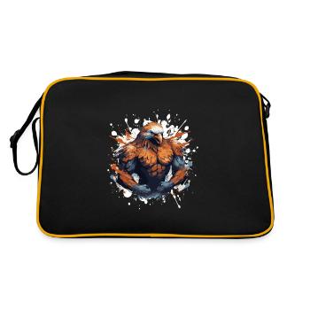 Eagle Muscles Bête de combat - Sac Retro - noir/or - Dos