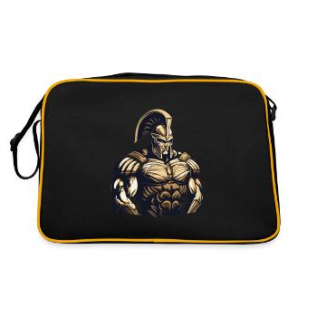 Muscles du gladiateur spartiate - Sac Retro - noir/or - Dos