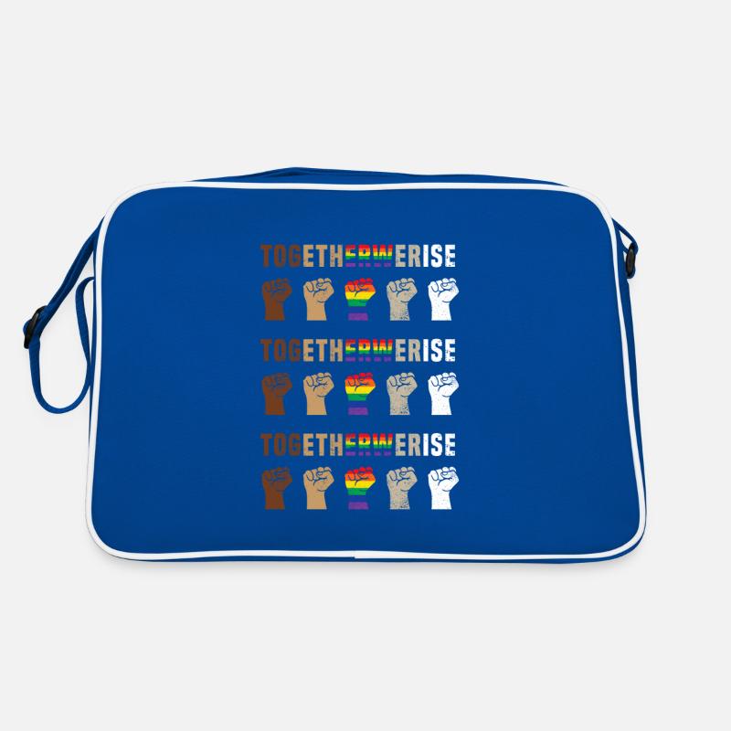 Ensemble, nous élevons BLM Black Lives Matter Sac Retro