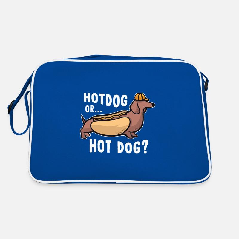 Hotdog oder Hot Dog - Lustiges Wurstgeschenk Retro Tasche