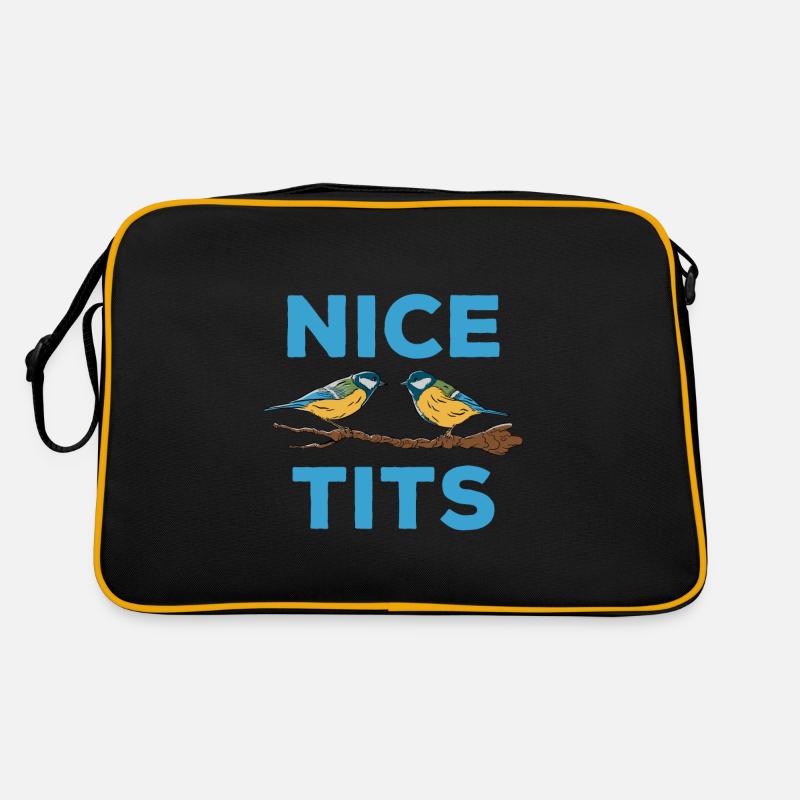 Jolis seins Oiseau observant le cadeau de faune Sac Retro
