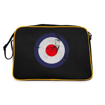 MOD Logo Design, ikonische I960's - Retro Tasche - Schwarz/Gold - Hinten