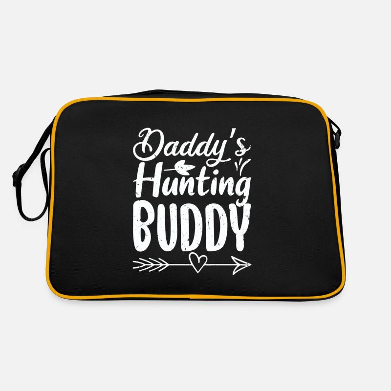 Daddy's Hunting Buddy Vitnage Distressed GIft Retro Bag