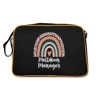 Meltdown Manager Leopard Rainbow Mama Life Funny - Retro Bag - black/gold - Back