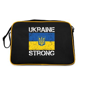 Ukraine Strong - Retro Bag - black/gold - Back