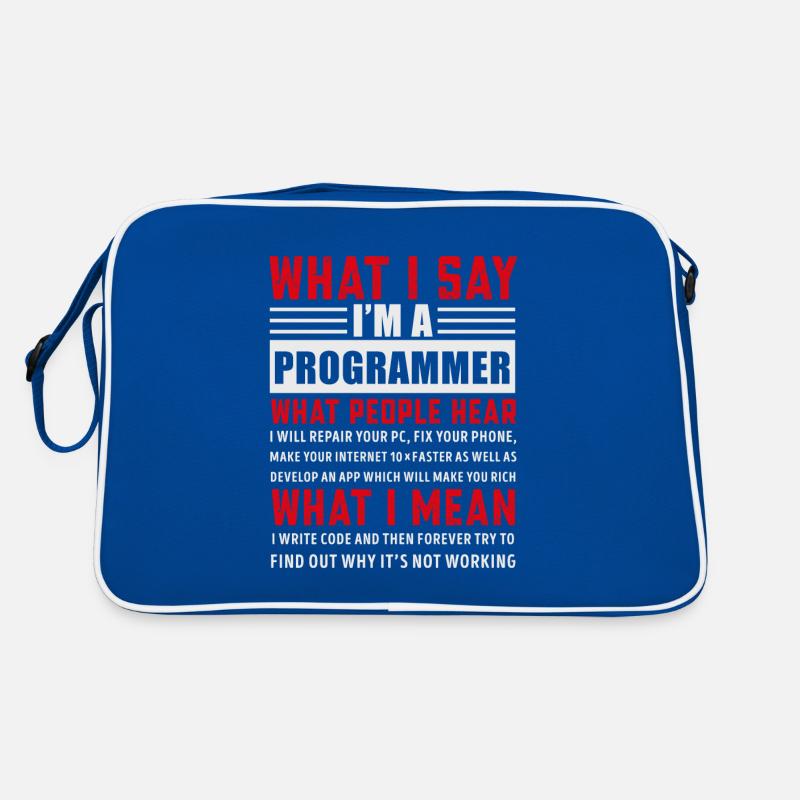 Lustige Programmierung Programmierung Programmierer Geschenk Retro Tasche