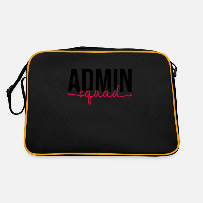 Admin Squad Front Office Admin Crew Assistent Retro Tasche