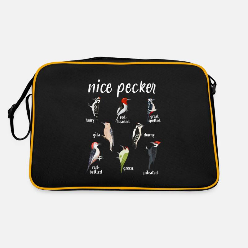 Woodpecker Nice Pecker Funny bird Christmas Gift Retro Bag